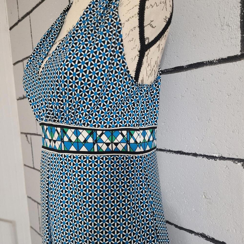 Bundle Sale! Max Studio Blue Patterned Halter Dre… - image 4